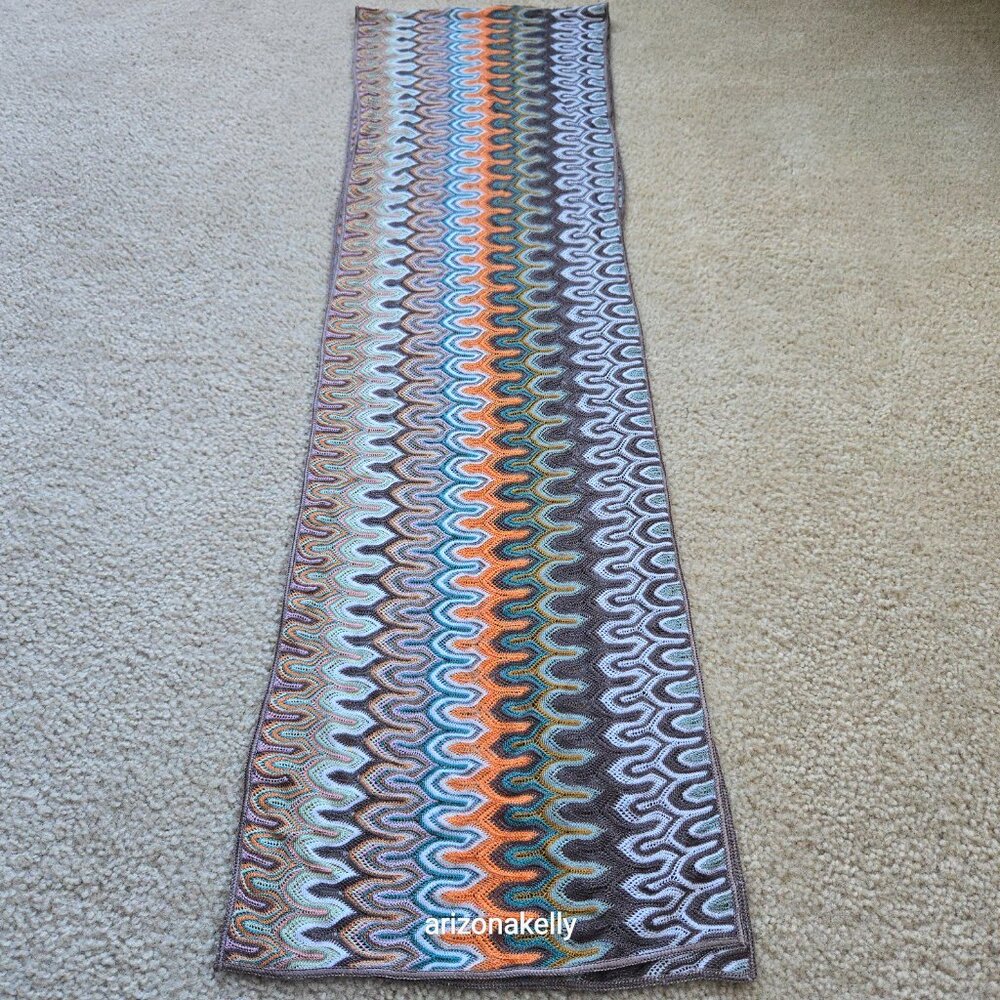 NWOT Missoni Crochet Open Weave Scarf - Picture 5 of 14